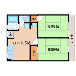 静岡駅 バス21分  登呂2丁目下車：停歩4分 1階の物件間取画像